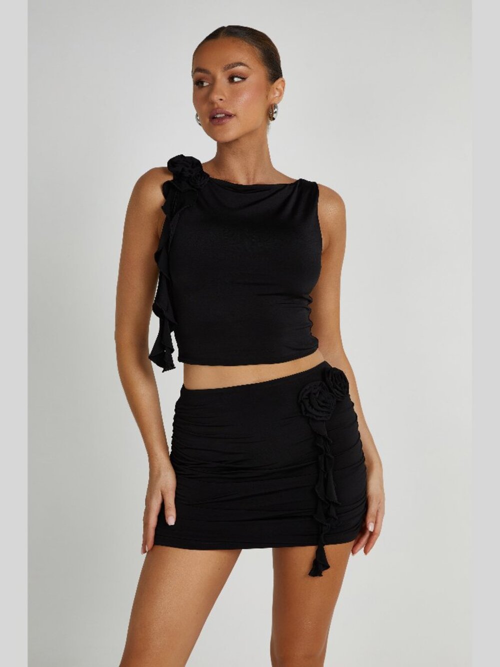 NWT Meshki “Isabella Sleeveless Rose Top”